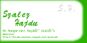 szalez hajdu business card